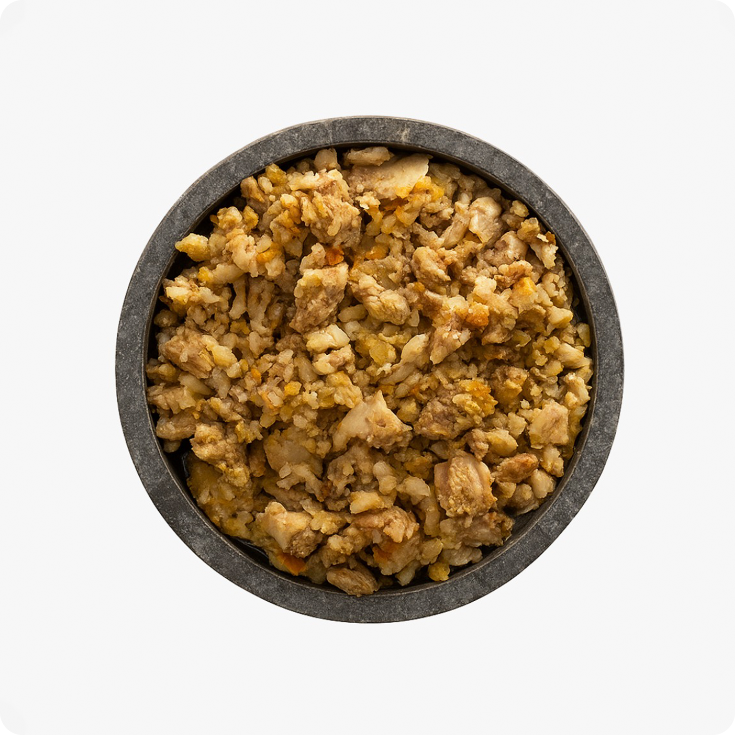 Proporção da tigela: 100% de alimentação natural